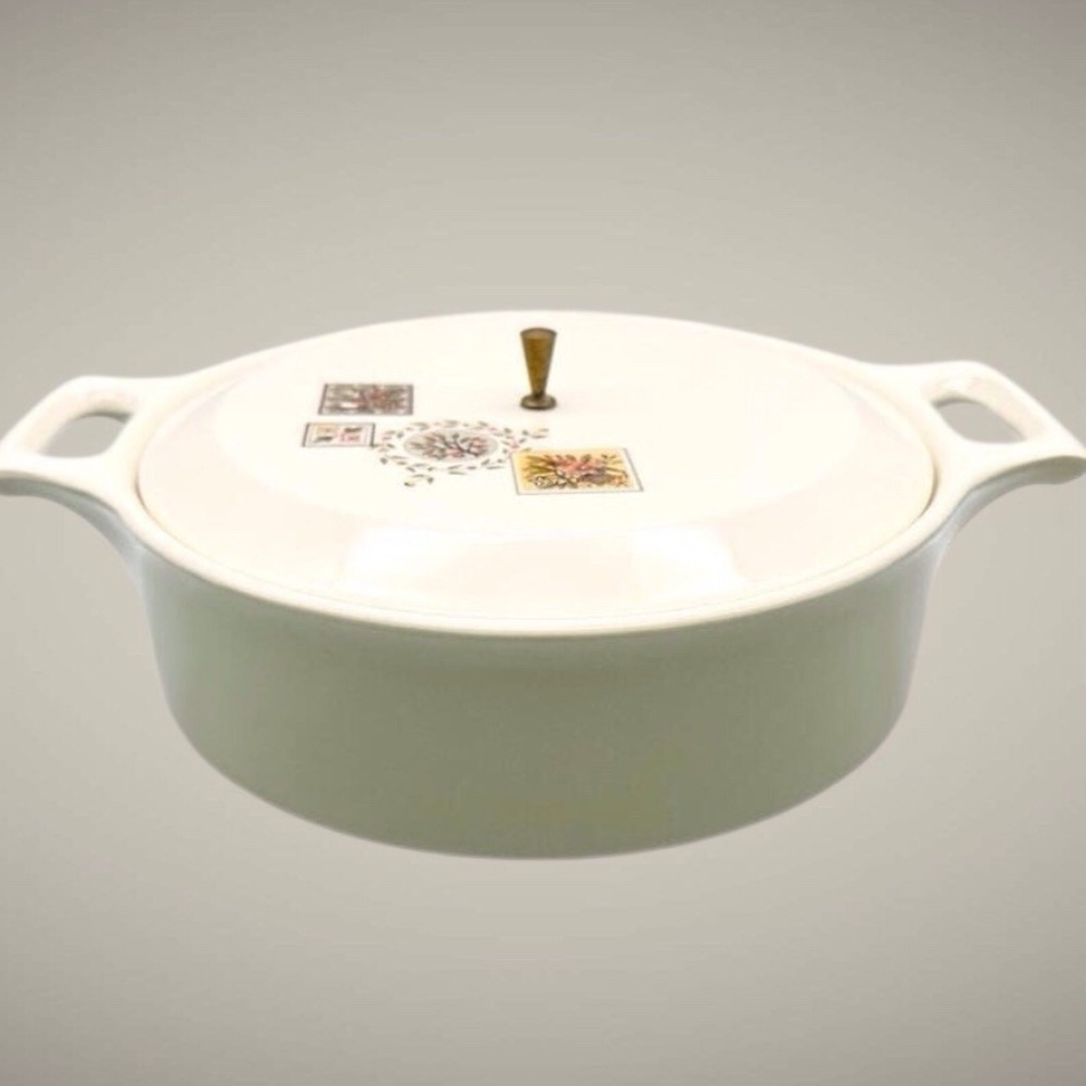 VTG Taylor Smith Taylor Brocatelle Casserole Covered Dish with Lid Ever Yours